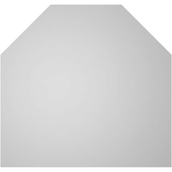 Ekena Millwork Octagonal Top Surface Mount PVC Gable Vent w/ 2"W x 1-1/2"P Brickmould Frame, 40"W x 38"H - GVPOT40X3802SN