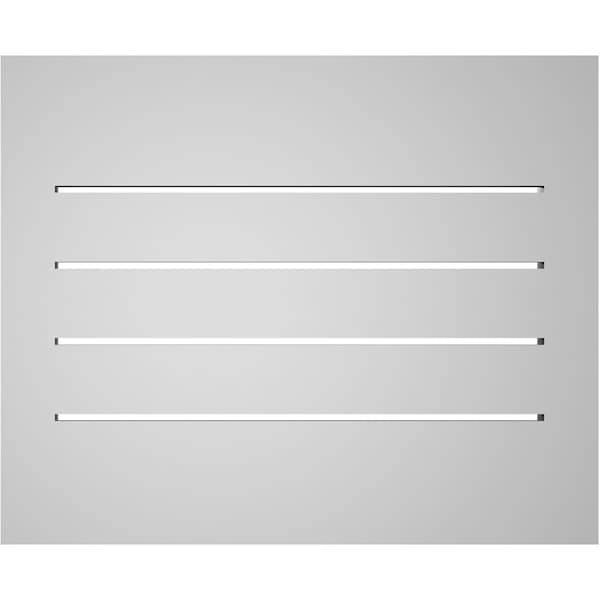 Ekena Millwork Vertical Surface Mount PVC Gable Vent: Functional, w/ 2"W x 2"P Brickmould Sill Frame, 22"W x 18"H - GVPVE22X1803SF