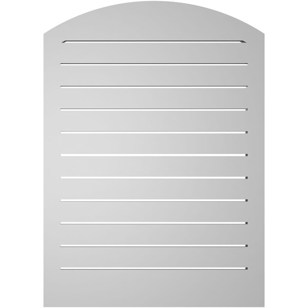 Ekena Millwork Arch Top Surface Mount PVC Gable Vent w/ 2"W x 2"P Brickmould Sill Frame, 26"W x 34"H - GVPAR26X3403SN