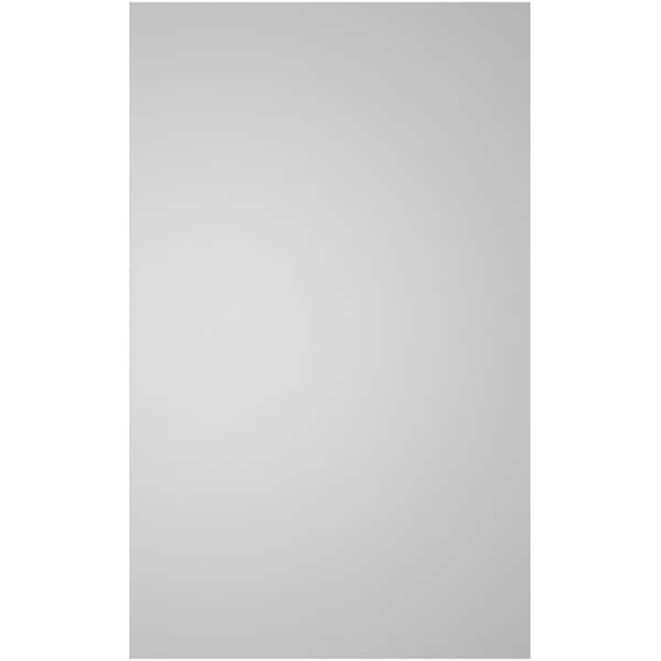 Ekena Millwork Vertical Surface Mount PVC Gable Vent: Non-Functional, w/ 3-1/2"W x 1"P Standard Frame, 22"W x 36"H - GVPVE22X3601SN