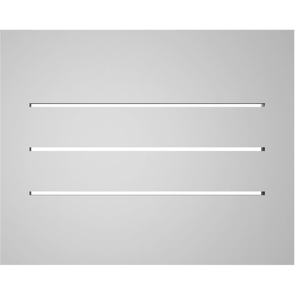 Ekena Millwork Vertical Surface Mount PVC Gable Vent: Functional, w/ 2"W x 1-1/2"P Brickmould Frame, 20"W x 16"H - GVPVE20X1602SF