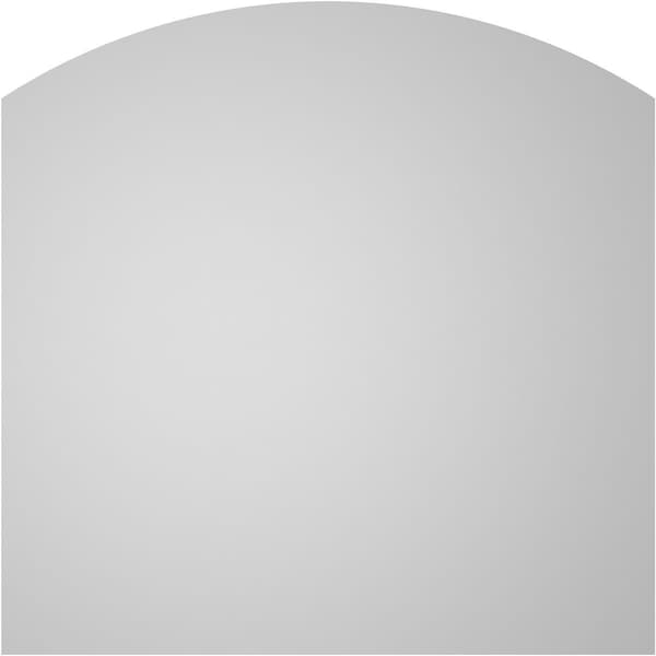 Ekena Millwork Arch Top Surface Mount PVC Gable Vent: Functional, w/ 3-1/2"W x 1"P Standard Frame, 26"W x 26"H - GVPAR26X2601SF