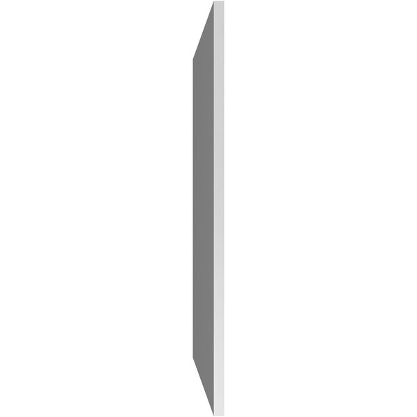 Ekena Millwork Vertical Surface Mount PVC Gable Vent: Non-Functional, w/ 3-1/2"W x 1"P Standard Frame, 26"W x 40"H - GVPVE26X4001SN