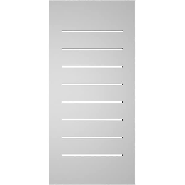 Ekena Millwork Vertical Surface Mount PVC Gable Vent: Functional, w/ 2"W x 1-1/2"P Brickmould Frame, 14"W x 30"H - GVPVE14X3002SF