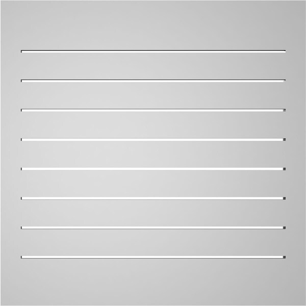 Ekena Millwork Vertical Surface Mount PVC Gable Vent: Functional, w/ 2"W x 2"P Brickmould Sill Frame, 30"W x 30"H - GVPVE30X3003SF