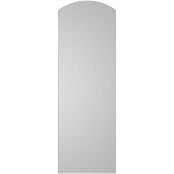 Ekena Millwork Arch Top Surface Mount PVC Gable Vent: Functional, w/ 2"W x 1-1/2"P Brickmould Frame, 14"W x 42"H - GVPAR14X4202SF