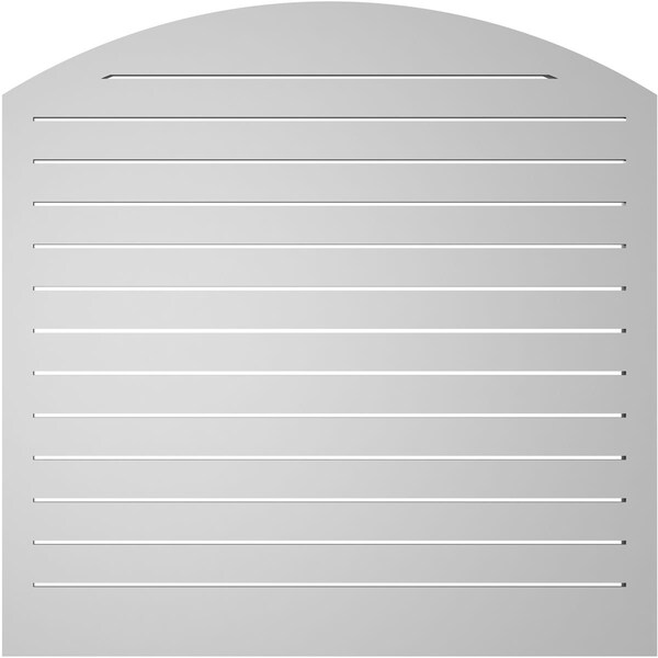 Ekena Millwork Arch Top Surface Mount PVC Gable Vent w/ 2"W x 2"P Brickmould Sill Frame, 40"W x 42"H - GVPAR40X4203SN