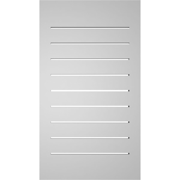 Ekena Millwork Vertical Surface Mount PVC Gable Vent: Functional, w/ 2"W x 2"P Brickmould Sill Frame, 18"W x 32"H - GVPVE18X3203SF