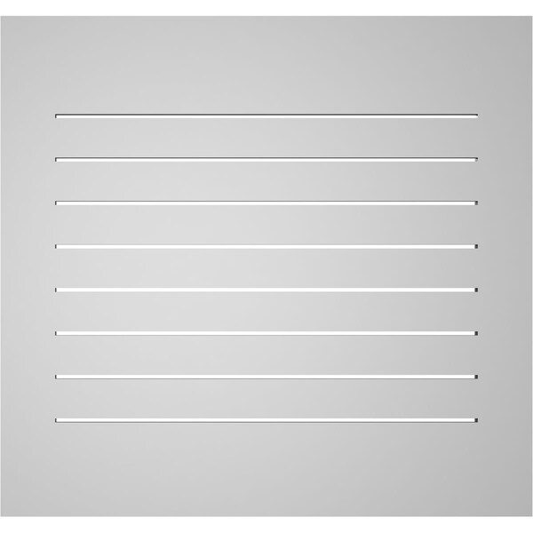Ekena Millwork Vertical Surface Mount PVC Gable Vent: Functional, w/ 3-1/2"W x 1"P Standard Frame, 34"W x 32"H - GVPVE34X3201SF