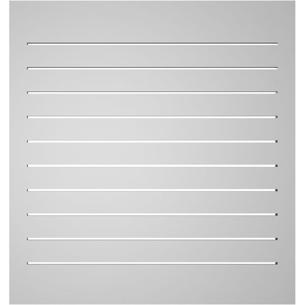 Ekena Millwork Vertical Surface Mount PVC Gable Vent: Functional, w/ 2"W x 1-1/2"P Brickmould Frame, 32"W x 34"H - GVPVE32X3402SF
