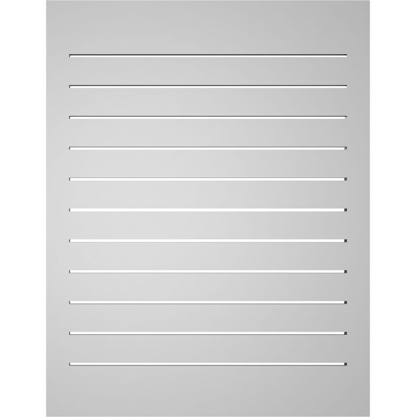 Ekena Millwork Vertical Surface Mount PVC Gable Vent: Functional, w/ 2"W x 1-1/2"P Brickmould Frame, 28"W x 36"H - GVPVE28X3602SF