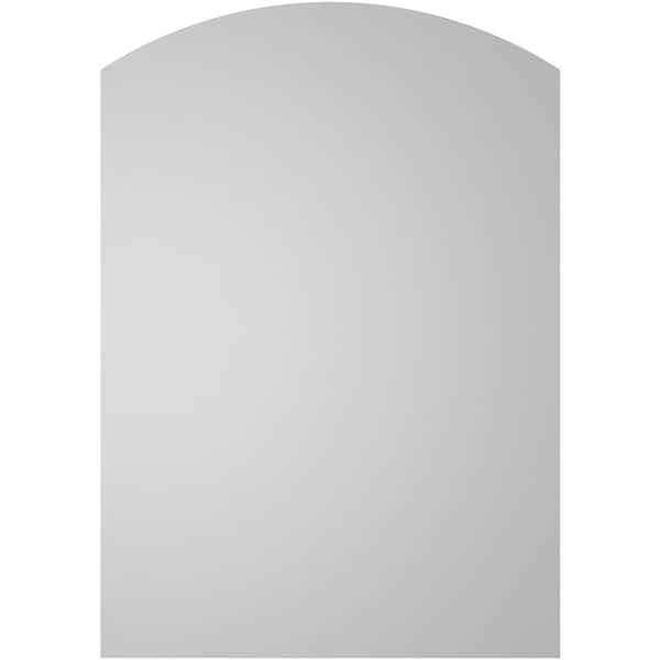 Ekena Millwork Arch Top Surface Mount PVC Gable Vent: Functional, w/ 3-1/2"W x 1"P Standard Frame, 28"W x 40"H - GVPAR28X4001SF