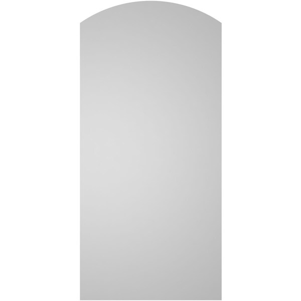 Ekena Millwork Arch Top Surface Mount PVC Gable Vent: Functional, w/ 3-1/2"W x 1"P Standard Frame, 18"W x 38"H - GVPAR18X3801SF