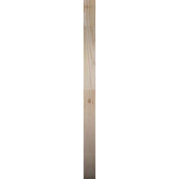 Ekena Millwork Round Gable Vent Unfinished, Non-Functional, Pine Gable Vent w/ Decorative Face Frame, 16"W x 16"H - GVWRO16X1602SDUPI