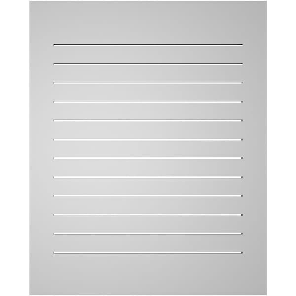 Ekena Millwork Vertical Surface Mount PVC Gable Vent: Functional, w/ 3-1/2"W x 1"P Standard Frame, 34"W x 42"H - GVPVE34X4201SF