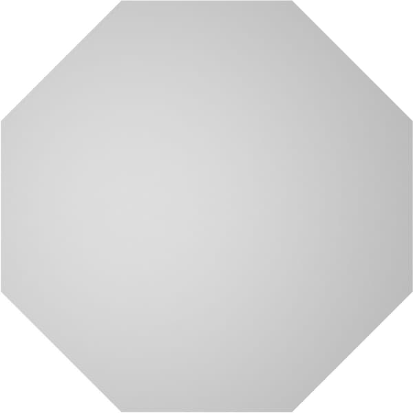 Ekena Millwork Octagonal Surface Mount PVC Gable Vent w/ 2"W x 2"P Brickmould Sill Frame, 26"W x 26"H - GVPOC26X2603SN