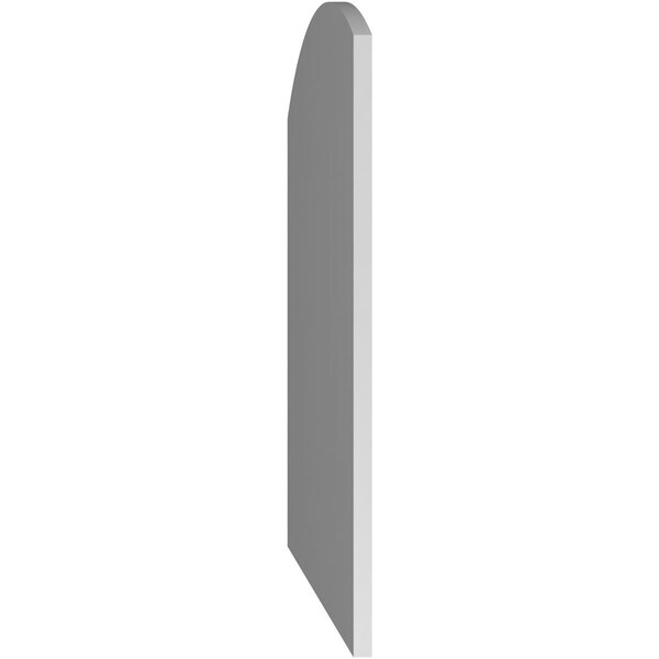 Ekena Millwork Arch Top Surface Mount PVC Gable Vent: Functional, w/ 3-1/2"W x 1"P Standard Frame, 32"W x 38"H - GVPAR32X3801SF