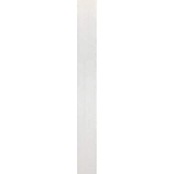 Ekena Millwork Half Round Gable Vent Non-Functional, PVC Gable Vent w/ 1" x 4" Flat Trim Frame, 14"W x 07"H - GVPHR14X0701DUN