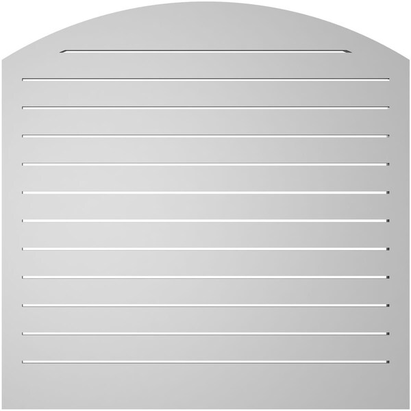 Ekena Millwork Arch Top Surface Mount PVC Gable Vent: Non-Functional, w/2"W x 1-1/2"P Brickmould Frame, 38"W x 42"H - GVPAR38X4202SN
