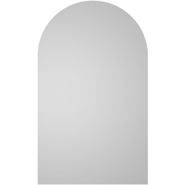 Ekena Millwork Round Top Surface Mount PVC Gable Vent w/ 2"W x 1-1/2"P Brickmould Frame, 24"W x 40"H - GVPRT24X4002SN