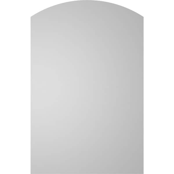 Ekena Millwork Arch Top Surface Mount PVC Gable Vent: Functional, w/ 2"W x 2"P Brickmould Sill Frame, 26"W x 40"H - GVPAR26X4003SF