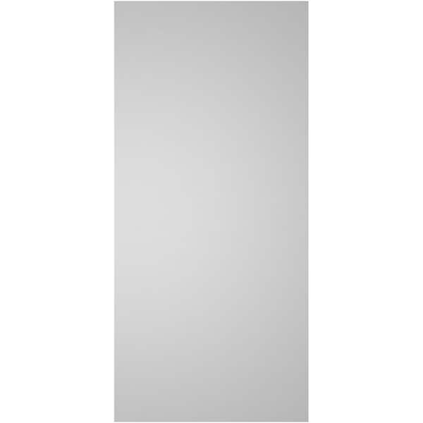 Ekena Millwork Vertical Surface Mount PVC Gable Vnt: Non-Functional, w/2"W x 1-1/2"H, Brickmould Frame, 12"W x 26"H - GVPVE12X2602SN