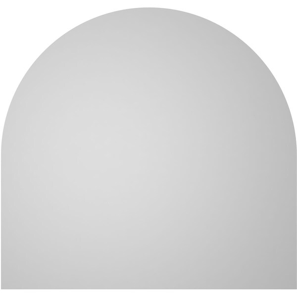 Ekena Millwork Round Top Surface Mount PVC Gable Vent: Non-Functional, w/ 3-1/2"W x 1"P Standard Frame, 42"W x 40"H - GVPRT42X4001SN