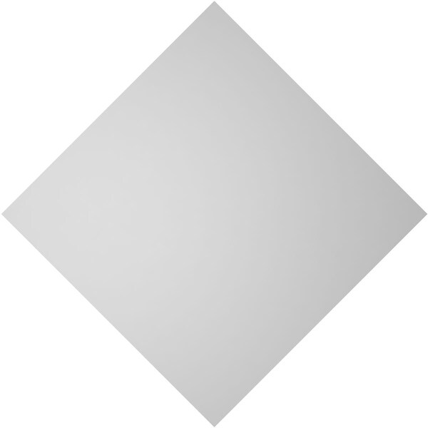 Ekena Millwork Diamond Surface Mount PVC Gable Vent: Functional, w/ 2"W x 1-1/2"P Brickmould Frame, 30"W x 30"H - GVPDI30X3002SF