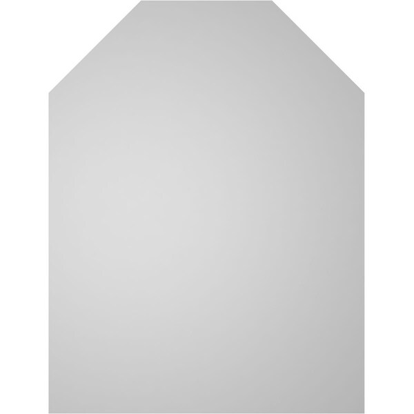 Ekena Millwork Octagonal Top Surface Mount PVC Gable Vent w/ 2"W x 2"P Brickmould Sill Frame, 26"W x 34"H - GVPOT26X3403SN