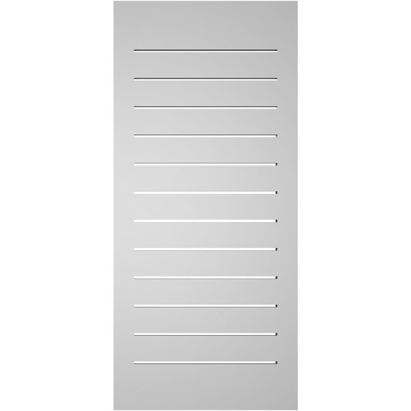 Ekena Millwork Vertical Surface Mount PVC Gable Vent: Functional, w/ 2"W x 1-1/2"P Brickmould Frame, 18"W x 40"H - GVPVE18X4002SF