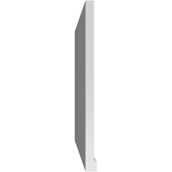 Ekena Millwork Vertical Surface Mount PVC Gable Vent w/ 2"W x 2"H , Brickmould Sill Frame, 32"W x 30"H - GVPVE32X3003SN