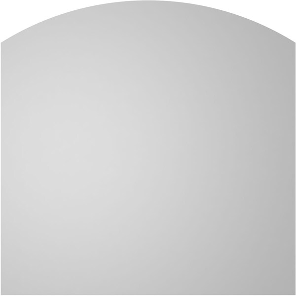 Ekena Millwork Arch Top Surface Mount PVC Gable Vent: Functional, w/ 2"W x 1-1/2"P Brickmould Frame, 38"W x 38"H - GVPAR38X3802SF