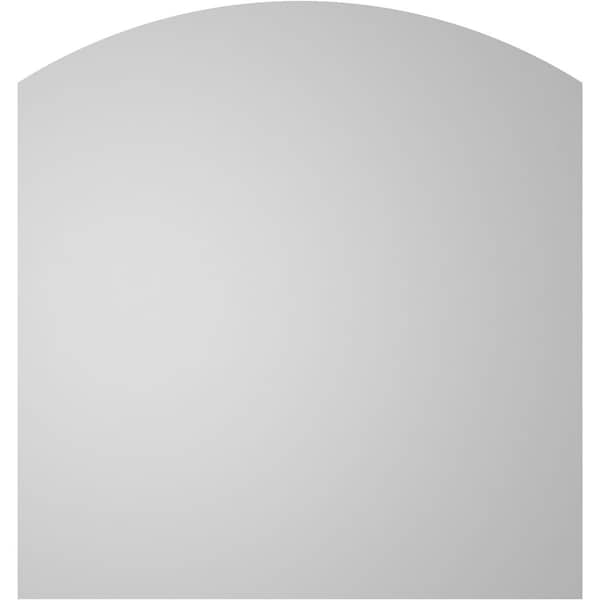 Ekena Millwork Arch Top Surface Mount PVC Gable Vent: Functional, w/ 2"W x 1-1/2"P Brickmould Frame, 34"W x 36"H - GVPAR34X3602SF