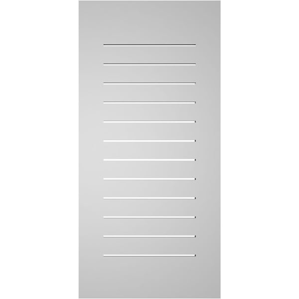 Ekena Millwork Vertical Surface Mount PVC Gable Vent: Functional, w/ 3-1/2"W x 1"P Standard Frame, 20"W x 42"H - GVPVE20X4201SF