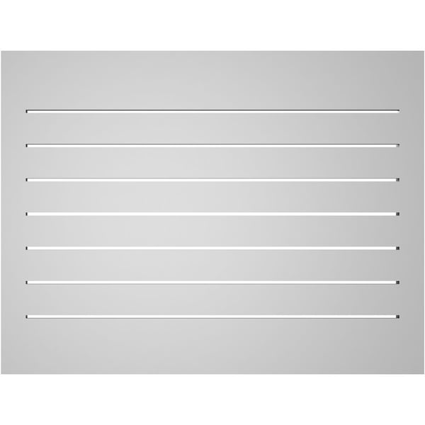 Ekena Millwork Vertical Surface Mount PVC Gable Vent: Functional, w/ 2"W x 2"P Brickmould Sill Frame, 34"W x 26"H - GVPVE34X2603SF