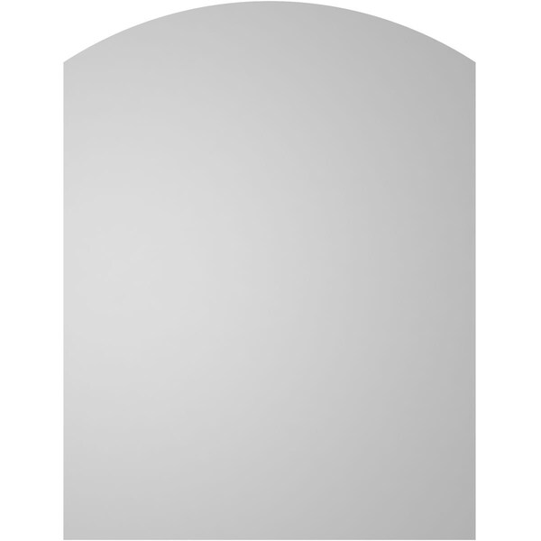 Ekena Millwork Arch Top Surface Mount PVC Gable Vent: Functional, w/ 2"W x 2"P Brickmould Sill Frame, 26"W x 34"H - GVPAR26X3403SF
