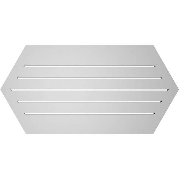Ekena Millwork Half Round Surface Mount PVC Gable Vent: Functional, w/ 2"W x 2"P Brickmould Sill Frame, 40"W x 20"H - GVPHR40X2003SF