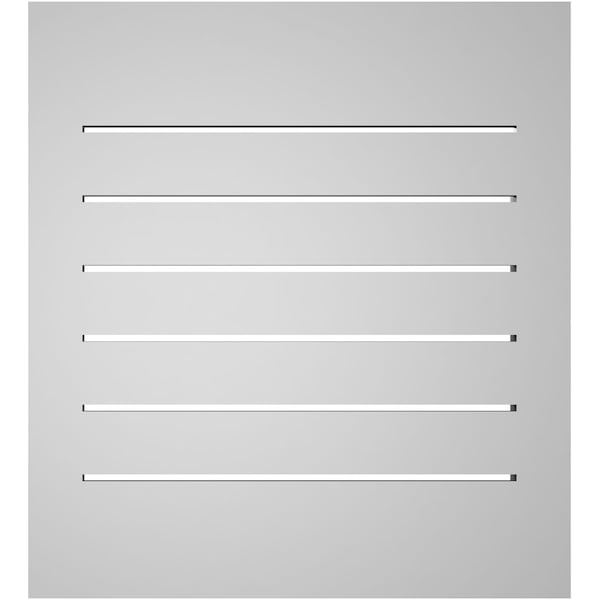 Ekena Millwork Vertical Surface Mount PVC Gable Vent: Functional, w/ 2"W x 2"P Brickmould Sill Frame, 20"W x 22"H - GVPVE20X2203SF