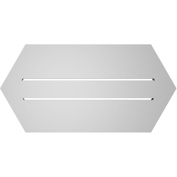 Ekena Millwork Half Round Surface Mount PVC Gable Vent: Functional, w/ 2"W x 2"P Brickmould Sill Frame, 24"W x 12"H - GVPHR24X1203SF