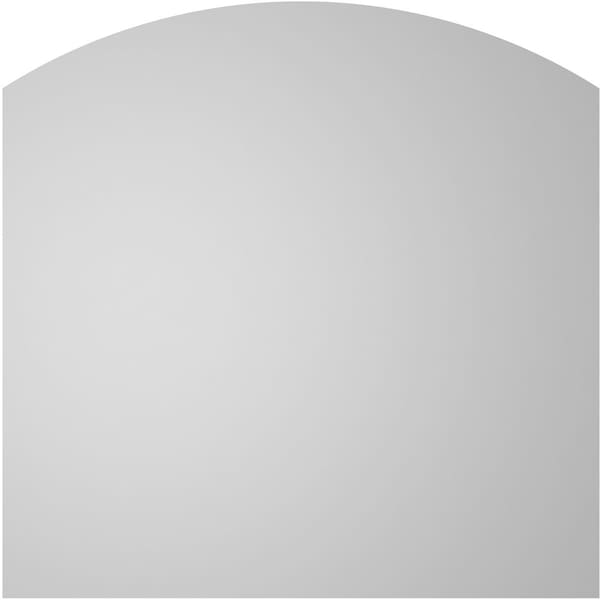 Ekena Millwork Arch Top Surface Mount PVC Gable Vent: Functional, w/ 2"W x 2"P Brickmould Sill Frame, 32"W x 32"H - GVPAR32X3203SF