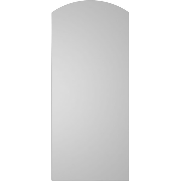 Ekena Millwork Arch Top Surface Mount PVC Gable Vent: Functional, w/ 2"W x 1-1/2"P Brickmould Frame, 18"W x 42"H - GVPAR18X4202SF