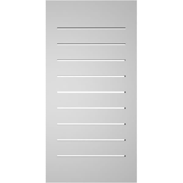 Ekena Millwork Vertical Surface Mount PVC Gable Vent: Functional, w/ 2"W x 2"P Brickmould Sill Frame, 16"W x 32"H - GVPVE16X3203SF