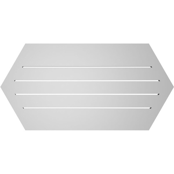 Ekena Millwork Half Round Surface Mount PVC Gable Vent: Functional, w/ 2"W x 2"P Brickmould Sill Frame, 38"W x 19"H - GVPHR38X1903SF
