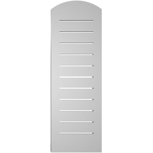 Ekena Millwork Arch Top Surface Mount PVC Gable Vent w/ 2"W x 2"P Brickmould Sill Frame, 12"W x 34"H - GVPAR12X3403SN