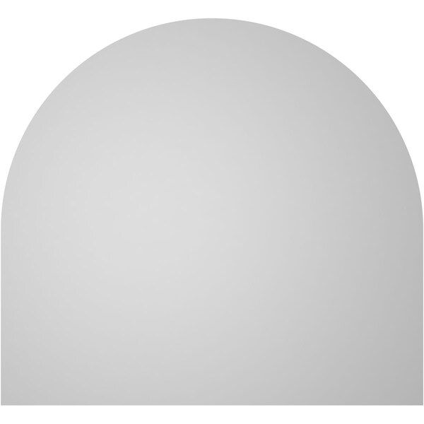 Ekena Millwork Round Top Surface Mount PVC Gable Vent w/ 2"W x 1-1/2"P Brickmould Frame, 24"W x 22"H - GVPRT24X2202SN