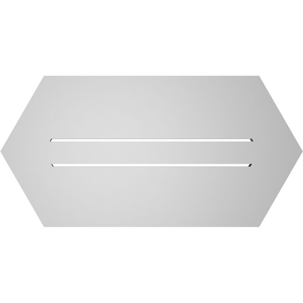 Ekena Millwork Half Round Surface Mount PVC Gable Vent: Functional, w/ 3-1/2"W x 1"P Standard Frame, 28"W x 14"H - GVPHR28X1401SF