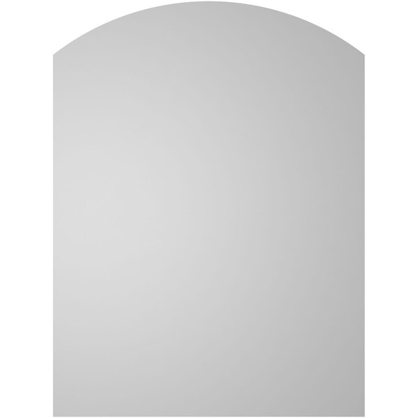 Ekena Millwork Arch Top Surface Mount PVC Gable Vent: Functional, w/ 2"W x 1-1/2"P Brickmould Frame, 12"W x 16"H - GVPAR12X1602SF