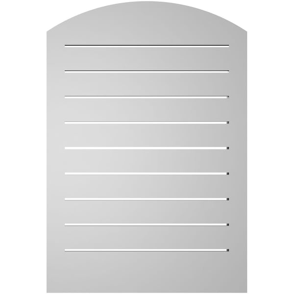 Ekena Millwork Arch Top Surface Mount PVC Gable Vent w/ 2"W x 2"P Brickmould Sill Frame, 22"W x 30"H - GVPAR22X3003SN