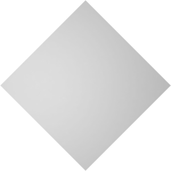 Ekena Millwork Diamond Surface Mount PVC Gable Vent: Functional, w/ 2"W x 1-1/2"P Brickmould Frame, 38"W x 38"H - GVPDI38X3802SF