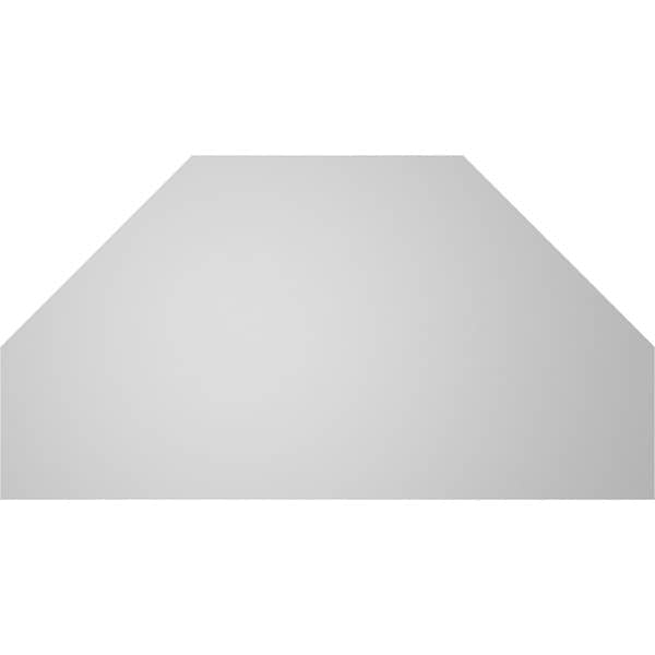 Ekena Millwork Octagonal Top Surface Mount PVC Gable Vent w/ 3-1/2"W x 1"P Standard Frame, 38"W x 20"H - GVPOT38X2001SN